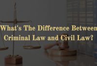 What Are The Differences Between Civil And Criminal Law Explained