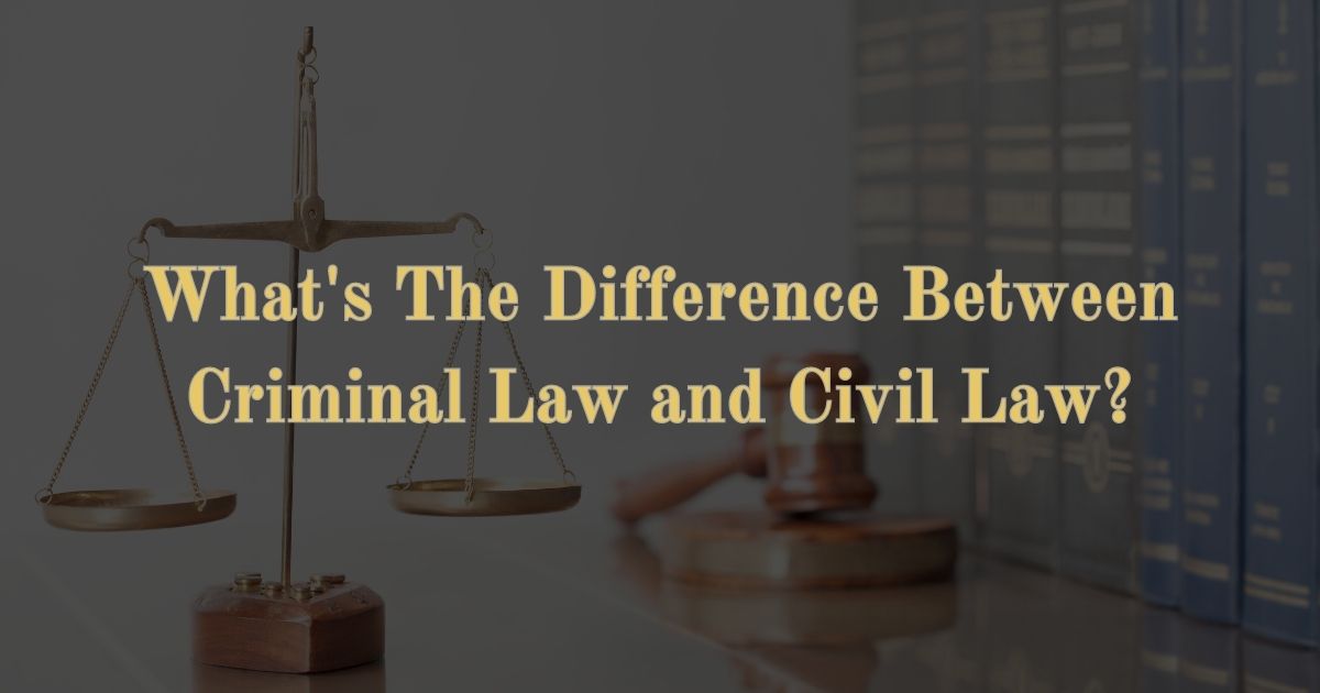 What Are The Differences Between Civil And Criminal Law Explained